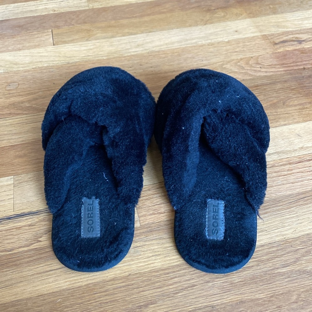 Sorel Hadley Slide Slipper Black size 9 - Picture 5 of 7